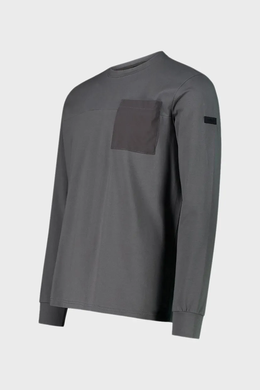 Чоловічий сірий лонгслів STRETCH JERSEY 3