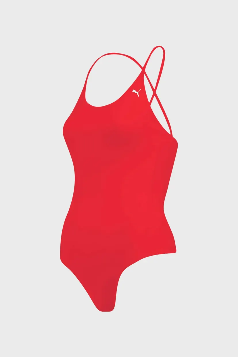 Женский красный купальник Swim Women’s V-Neck Cross-back Swimsuit 9