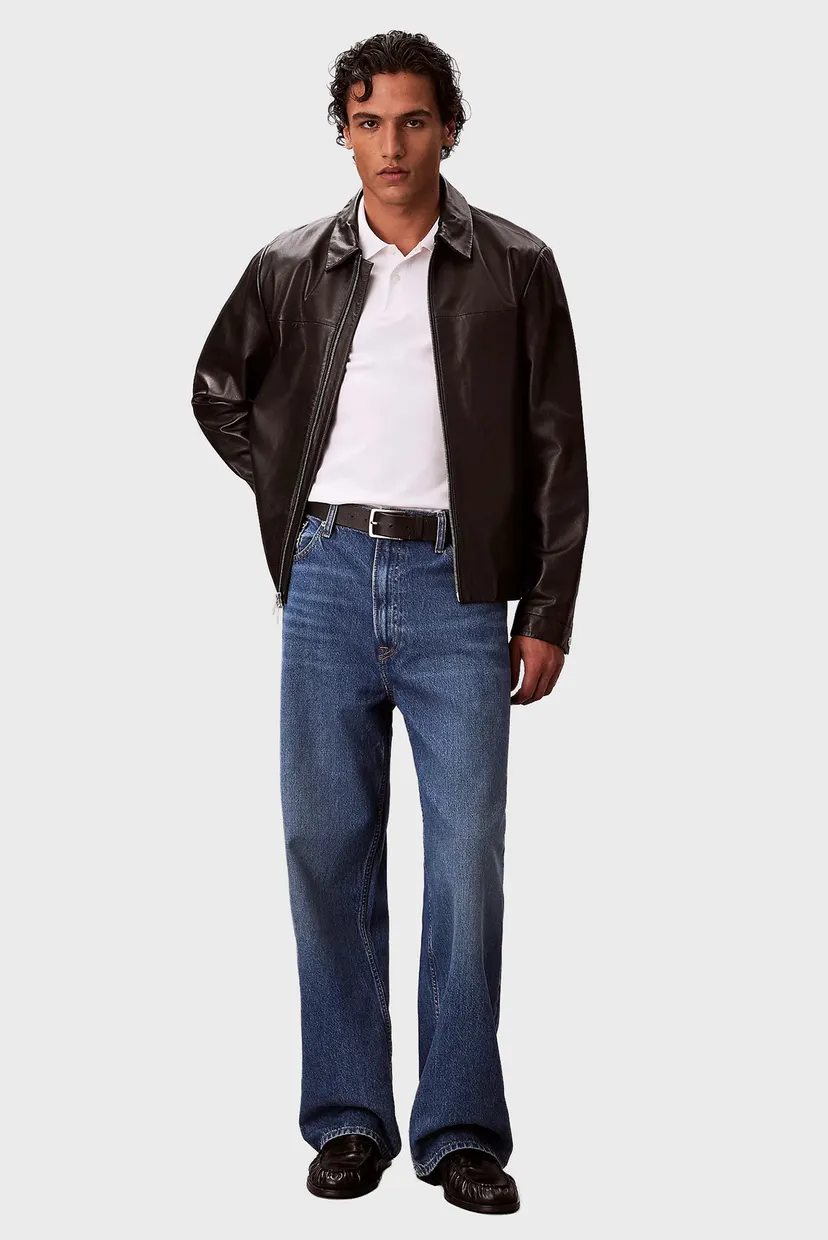 Чоловіче біле поло SLIM REFINED 5