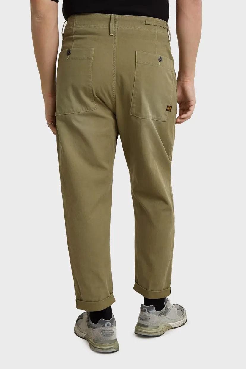 Чоловічі оливкові чіноси Pleated Chino Relaxed 3