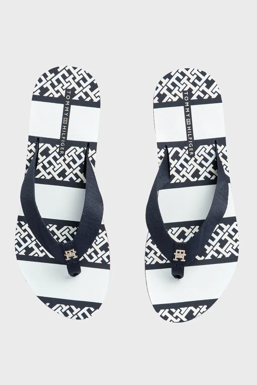 Жіночі темно-сині в'єтнамки TH MONOGRAM ESSENTIAL SANDAL 4
