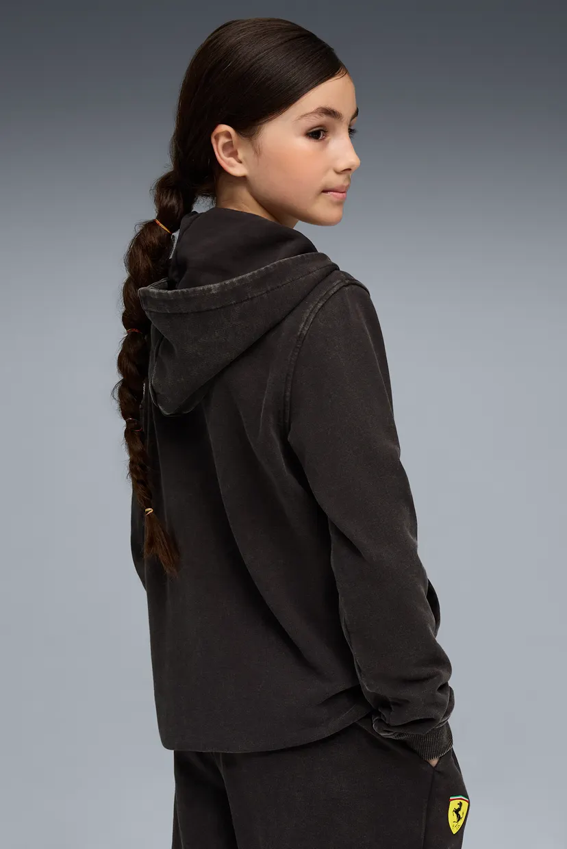Дитяче чорне худі Ferrari Kids Hooded Sweat JK Youth 3