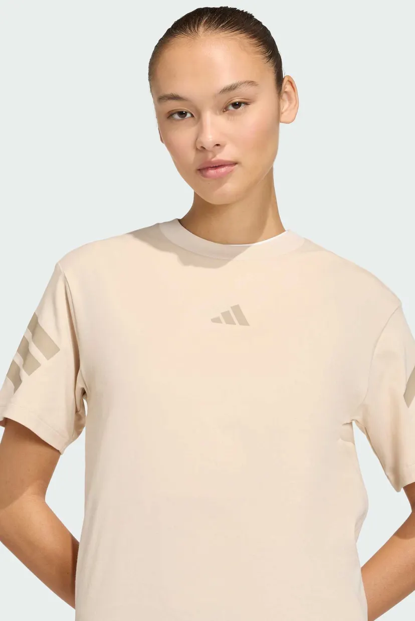 Жіноча бежева футболка Future Icons 3-Stripes 4