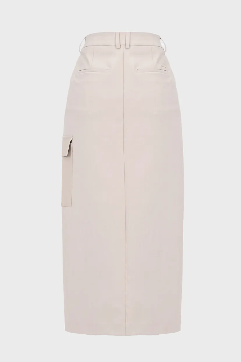 Женская бежевая юбка CASUAL TAILORING SKIRT 7