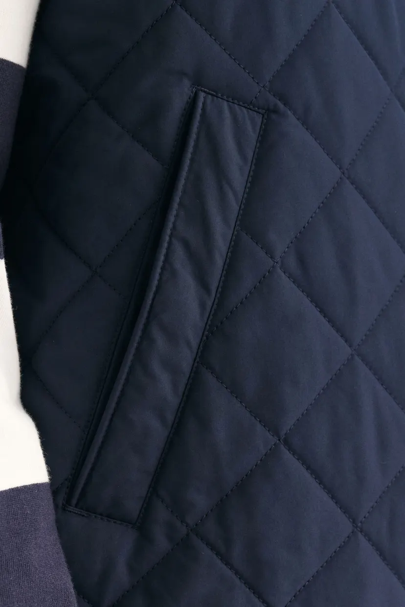 Чоловічий темно-синій жилет QUILTED WINDCHEATER VEST 5