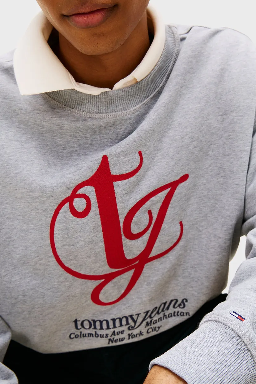 Чоловічий світло-сірий світшот MONOGRAM LOGO 4