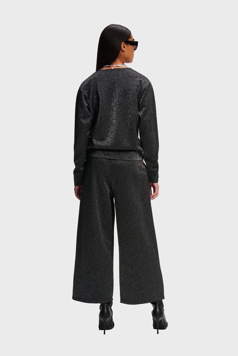 Женские черные кюлоты LUREX JERSEY CULOTTES 3