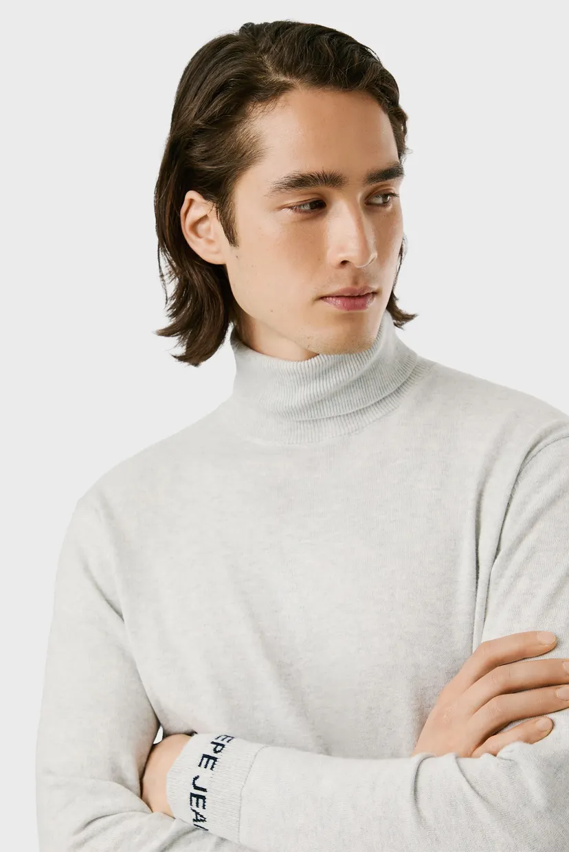 Чоловічий світло-сірий гольф ANDRE TURTLE NECK 4