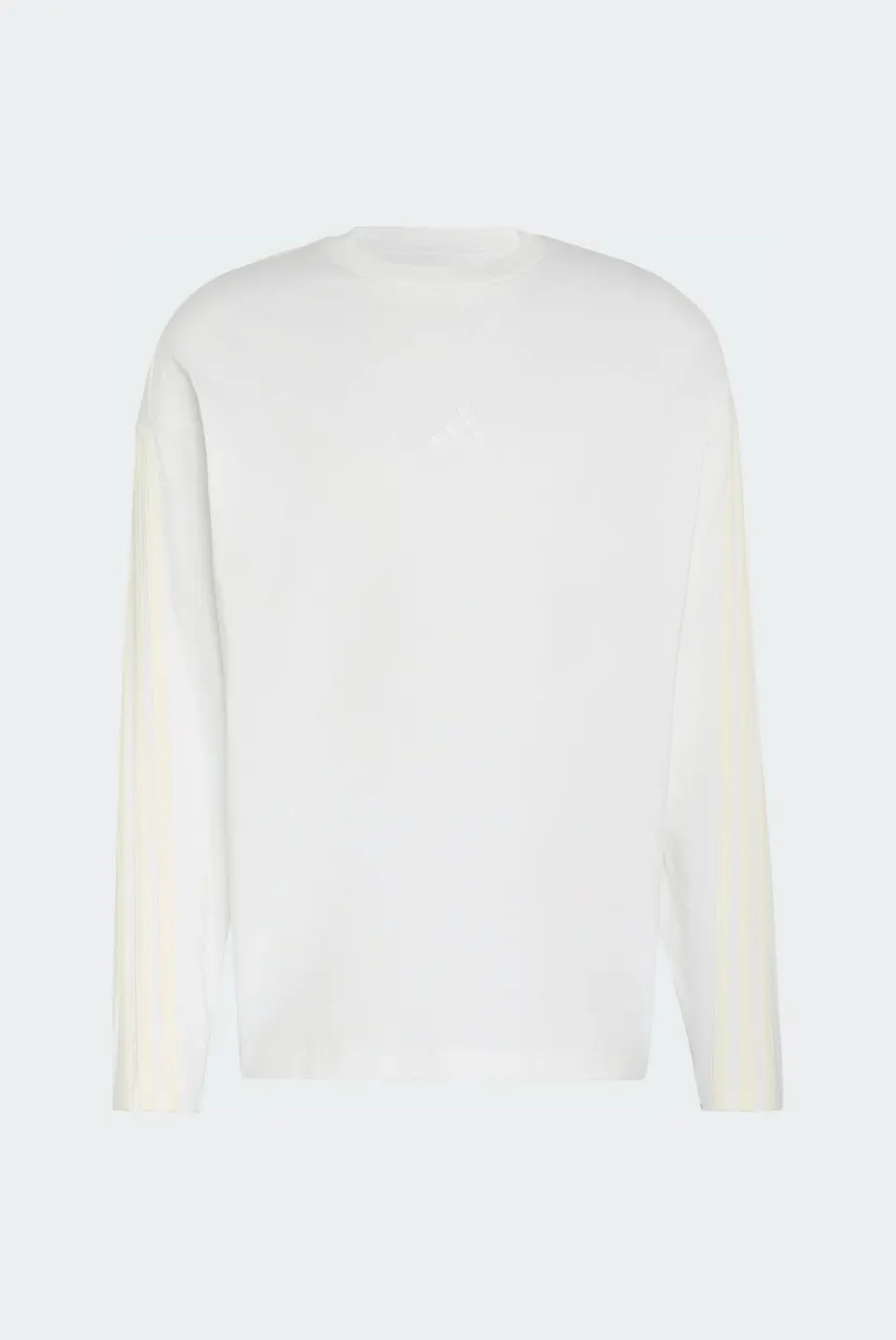 Чоловічий білий лонгслів ADIDAS KIT 3-STRIPES 6