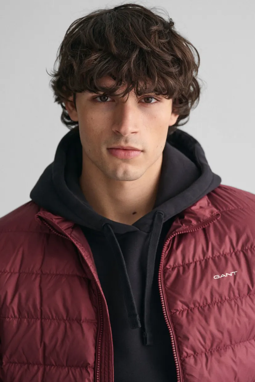 Чоловічий бордовий пуховик LIGHT DOWN JACKET 4