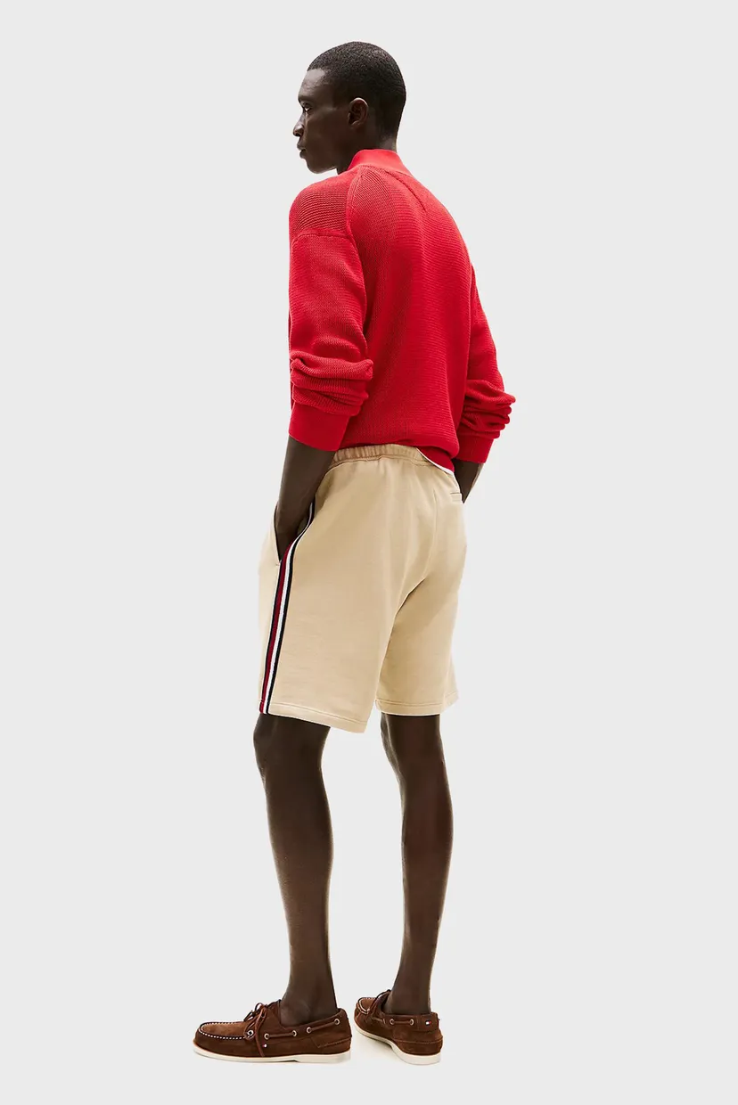 Чоловічі бежеві шорти GLOBAL STRIPE SWEATSHORTS 4