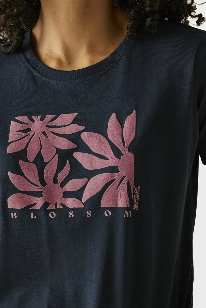 Жіноча темно-синя футболка 4