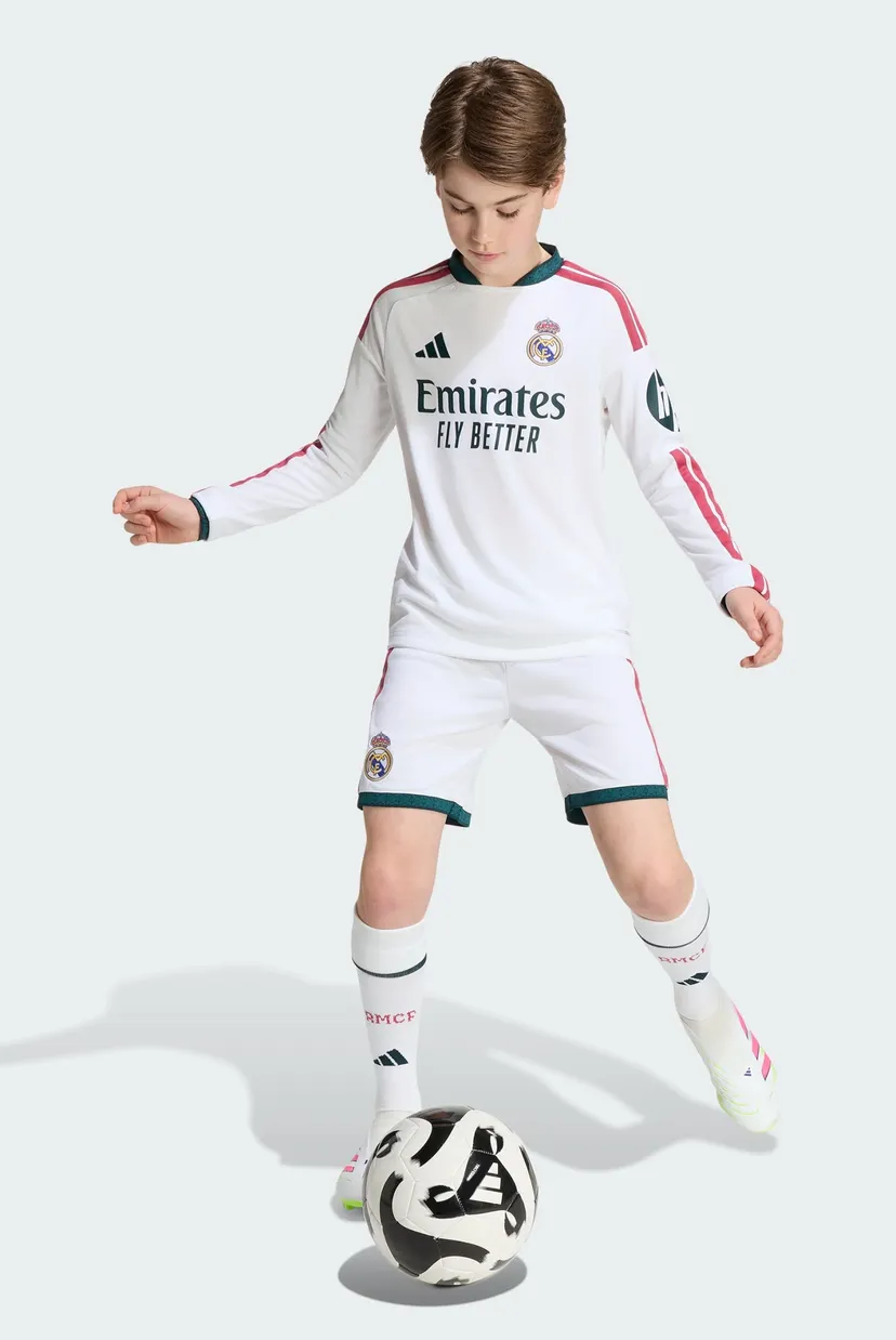 Детский белый лонгслив с узором Real Madrid 26/27 Kids 5
