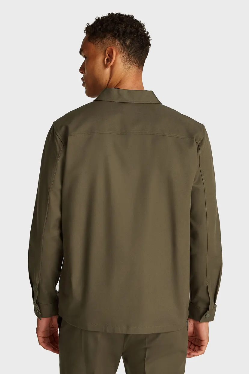 Чоловіча зелена сорочка COTTON VISCOSE TAILORING SHIRT 3