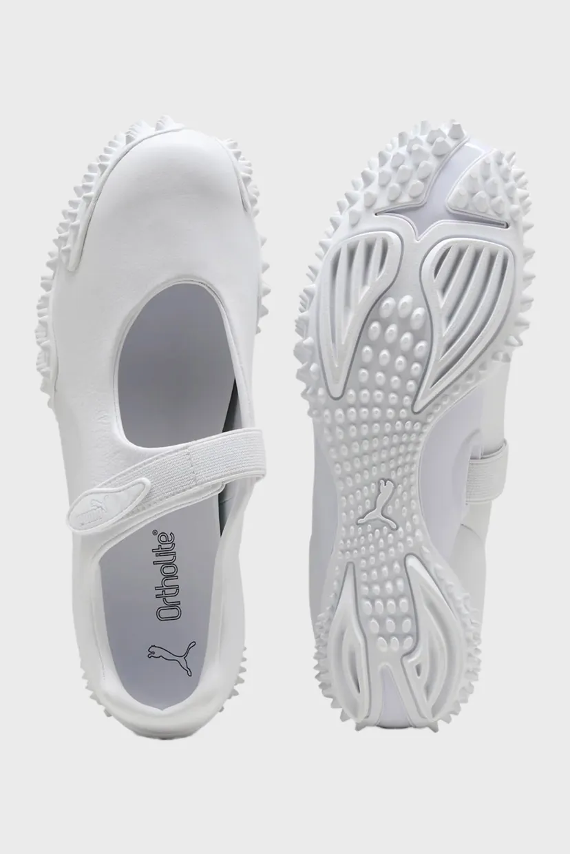 Жіночі білі шкіряні балетки Mostro Fey Leather Shoes Unisex 4