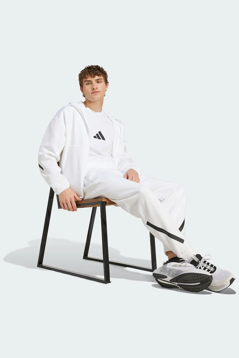 Чоловіче біле худі New adidas Z.N.E. Full-Zip 4