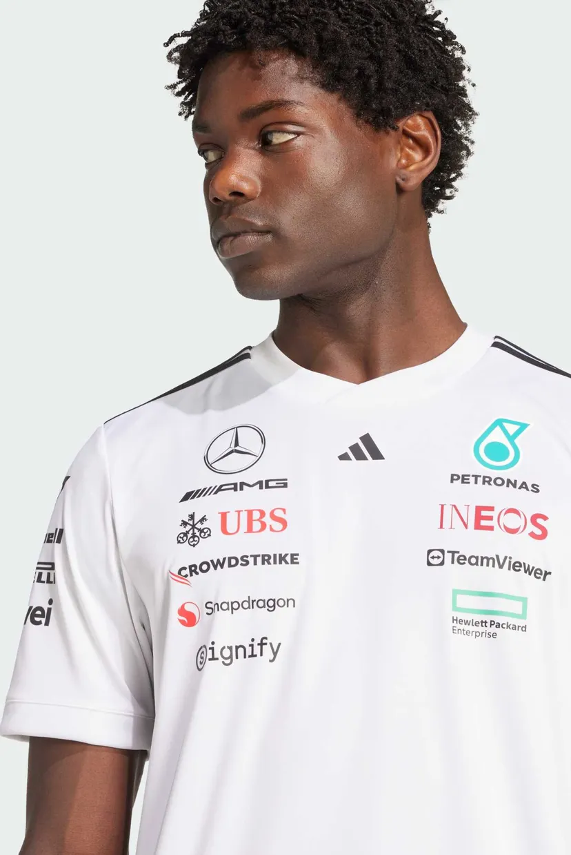 Чоловіча біла футболка Mercedes - AMG Petronas Formula One Team Driver 4