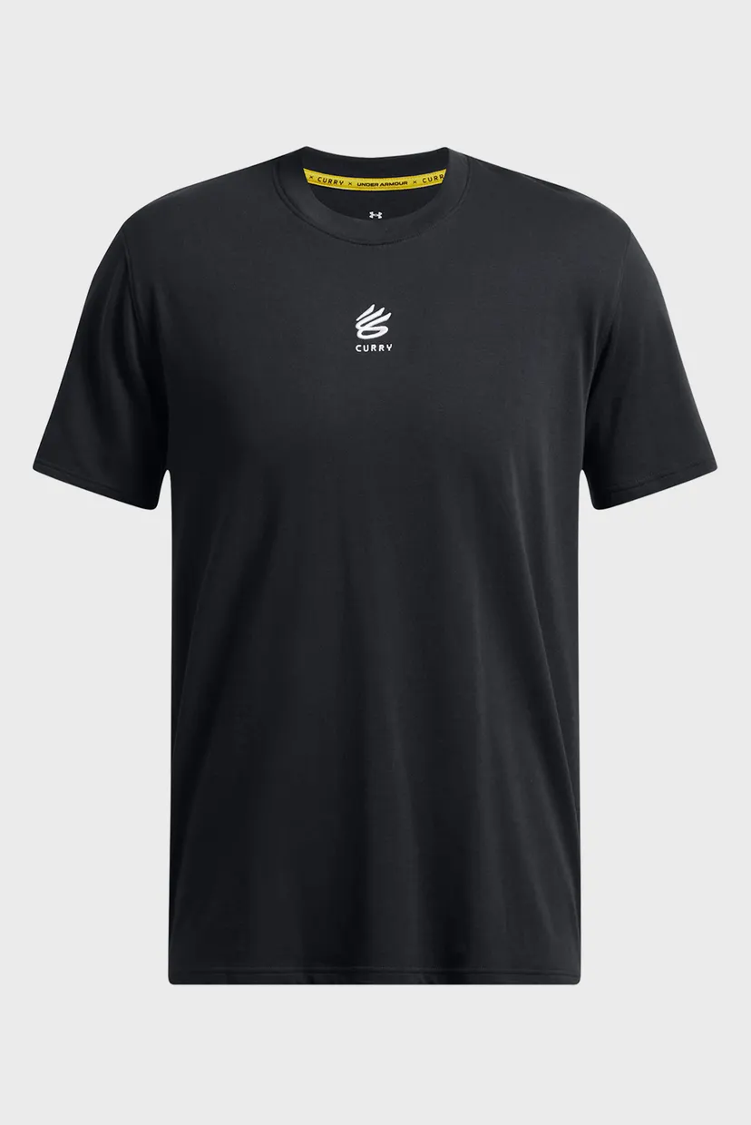 Чоловіча чорна футболка Curry Hvyweight Logo Tee 3