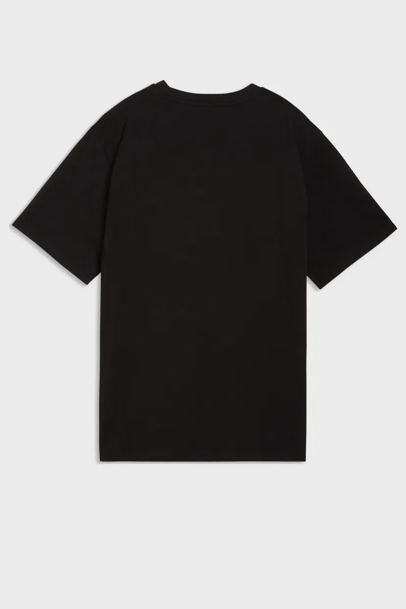 Жіноча чорна футболка Graphic Kitty Sticker Relaxed Tee Women 5