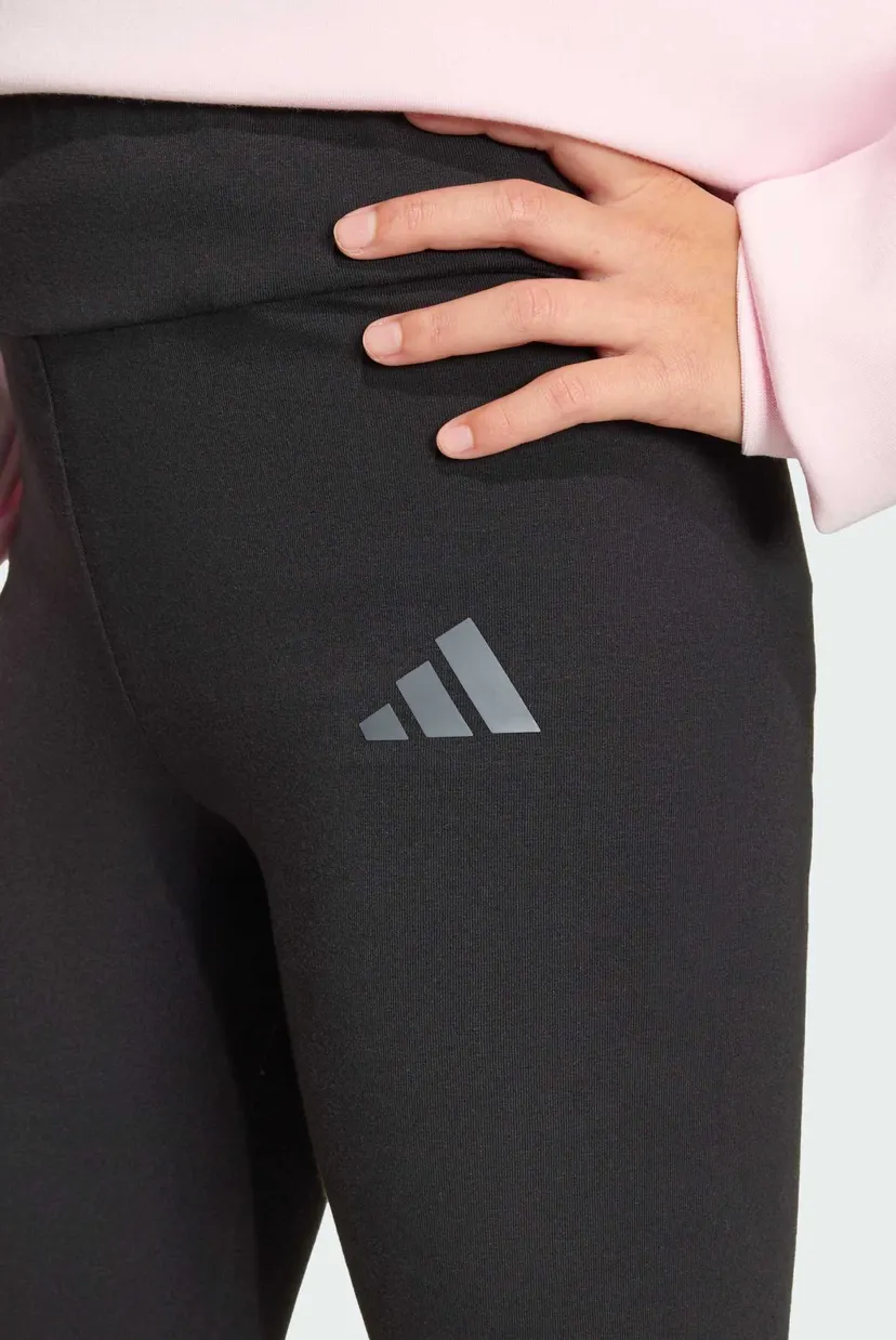 Детские черные леггинсы FUTURE ICONS 3 STRIPES 4