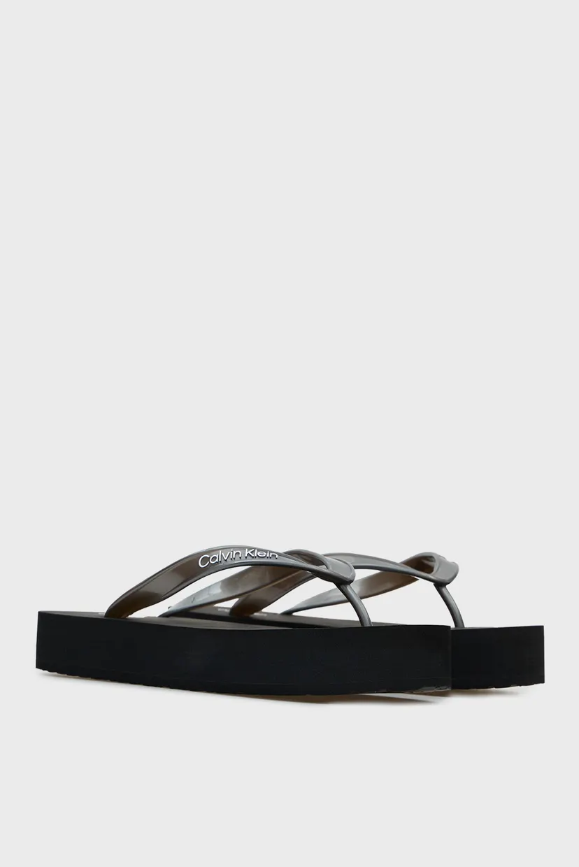 Женские серебристые вьетнамки FLATFORM FLIP FLOP 3