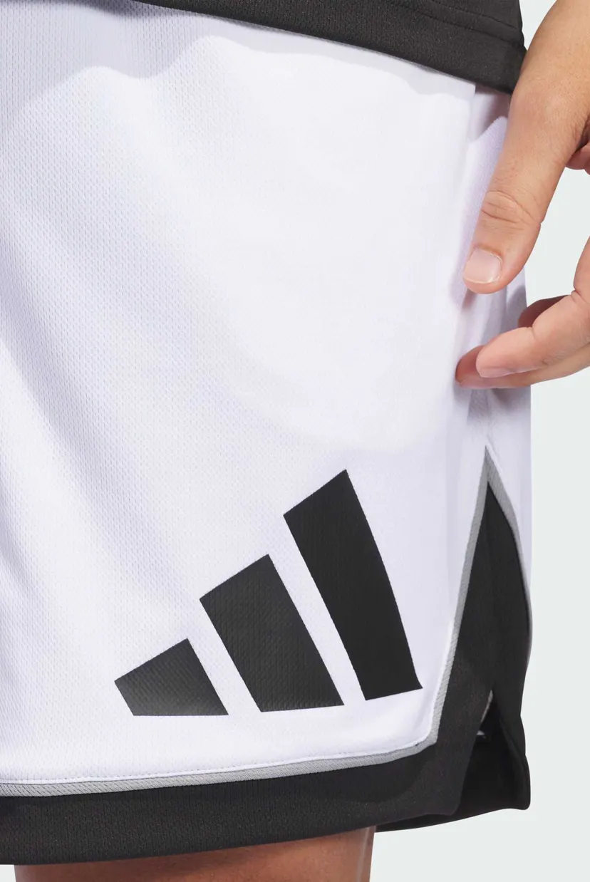 Мужские белые шорты adidas Basketball Badge of Sport 5