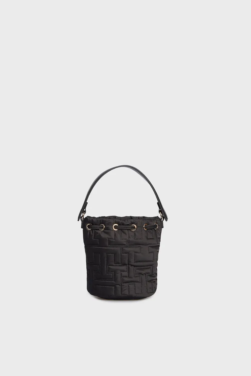 Женская черная сумка TH CHIC NYLON BUCKET 4