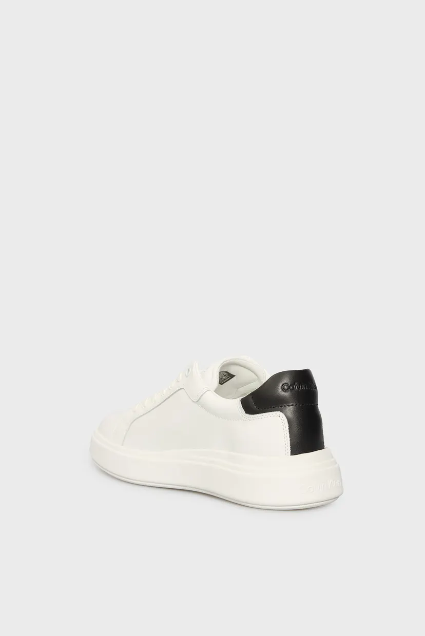 Чоловічі білі шкіряні снікерси LOW TOP 5