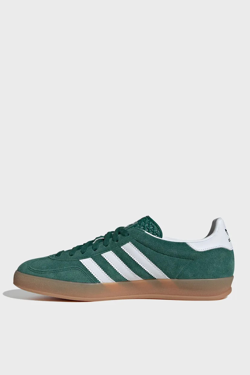Чоловічі зелені замшеві снікерси Gazelle Indoor 7