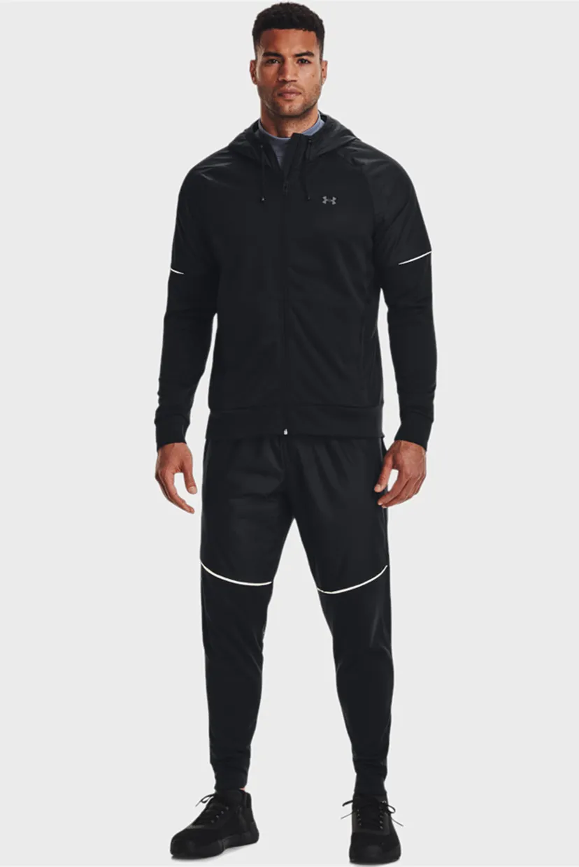Чоловіче чорне худі UA AF Storm FZ Hoodie Under Armour 1373781-001