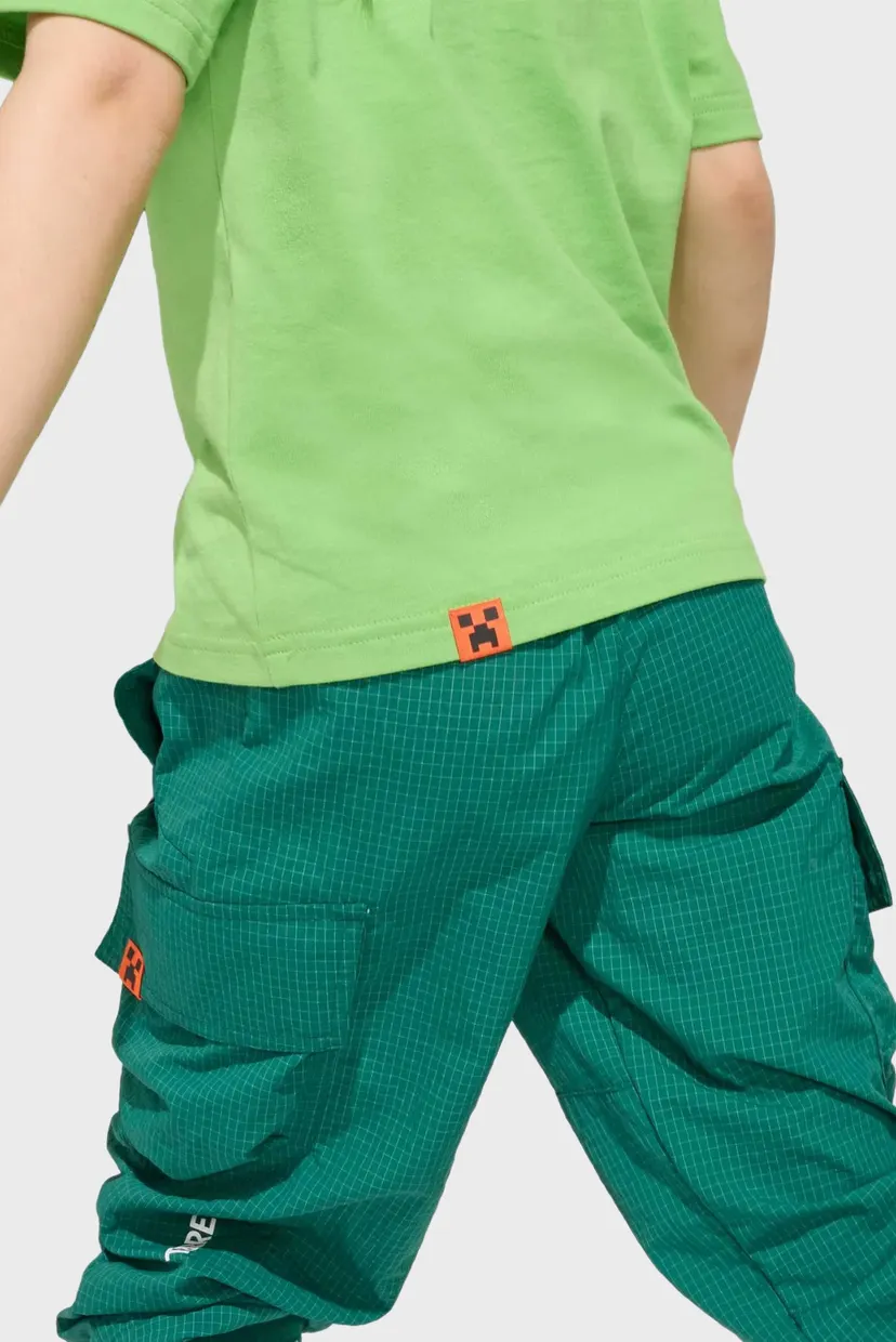Детская зеленая футболка Adidas Minecraft Terrex 5
