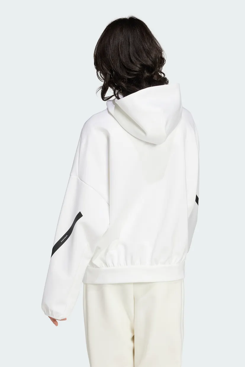Женское белое худи adidas Z.N.E. 3