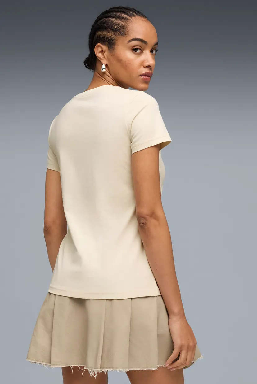 Женская бежевая футболка Essentials Elevated Tee Women 3
