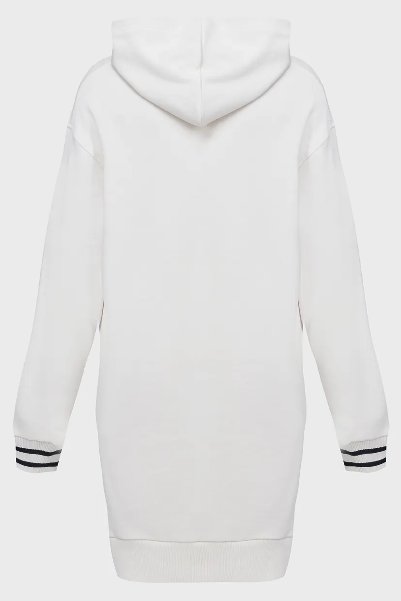 Женское белое платье REG MONOTYPE SLV HOOD SHORT DRS 6