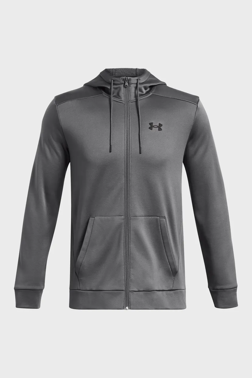 Чоловіче темно-сіре худі UA Armour Fleece FZ Hoodie 4