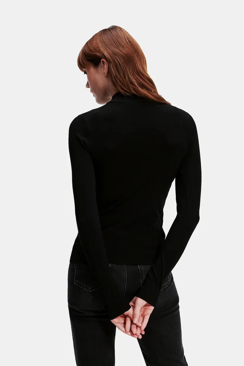 Женский черный гольф CLASSIC TURTLE NECK 3