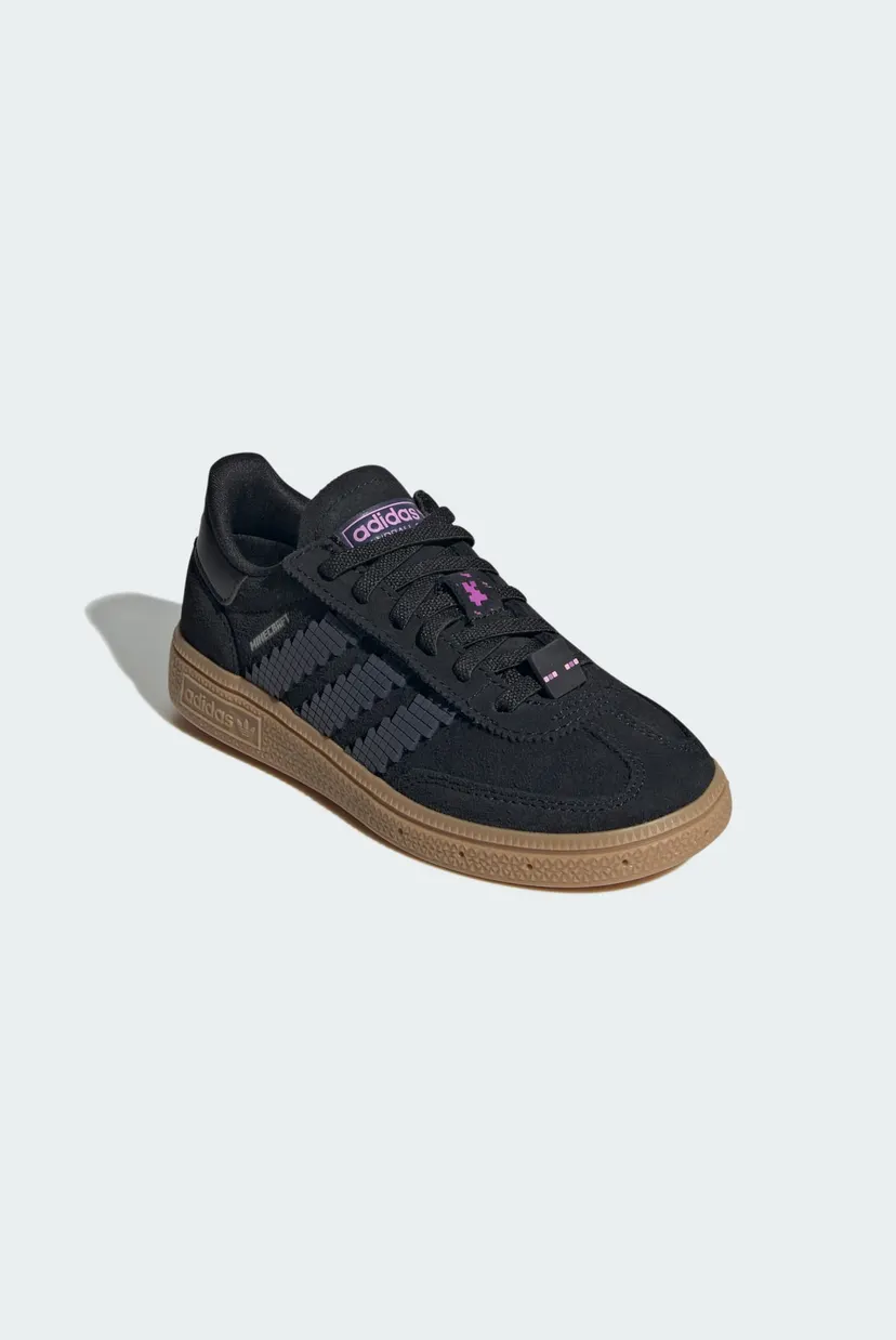 Детские черные сникерсы Handball Spezial Comfort Closure Elastic Lace s Minecraft Kids 4