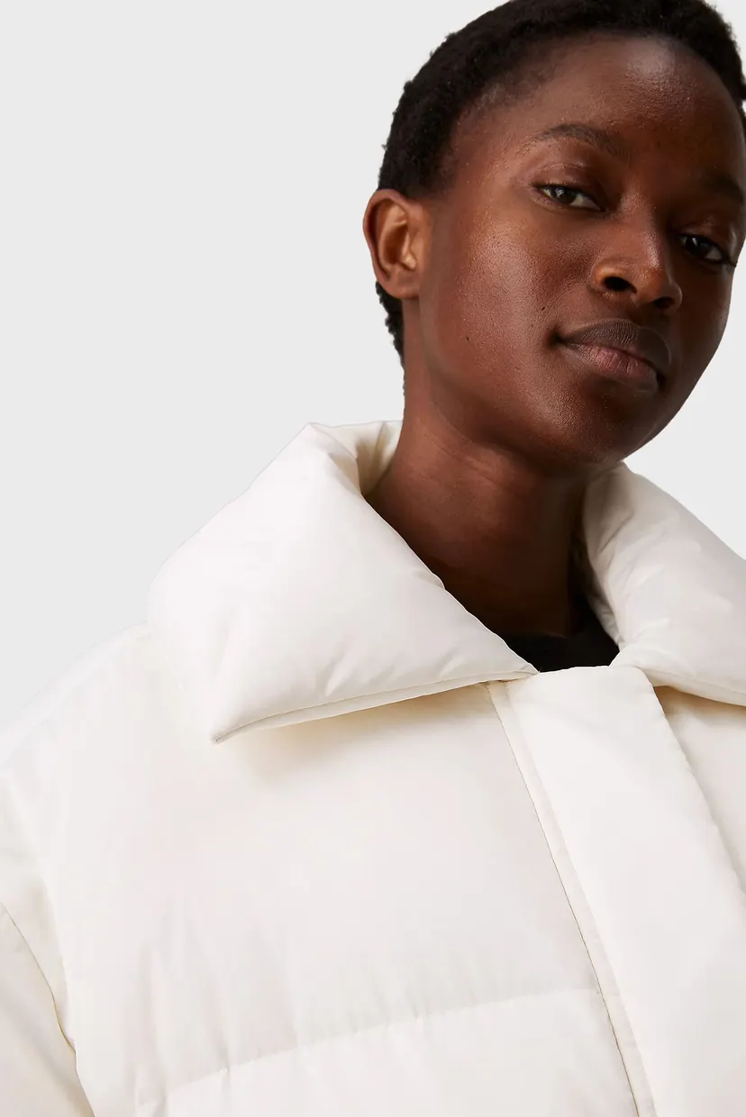 Жіночий білий пуховик MW PADDED SATIN JACKET 4