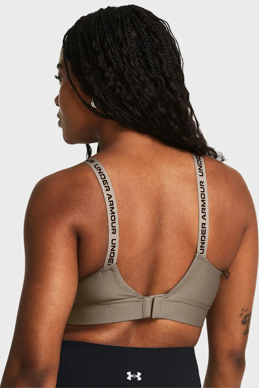Жіночий коричневий топ UA Infinity Mid 2.0 Bra 4