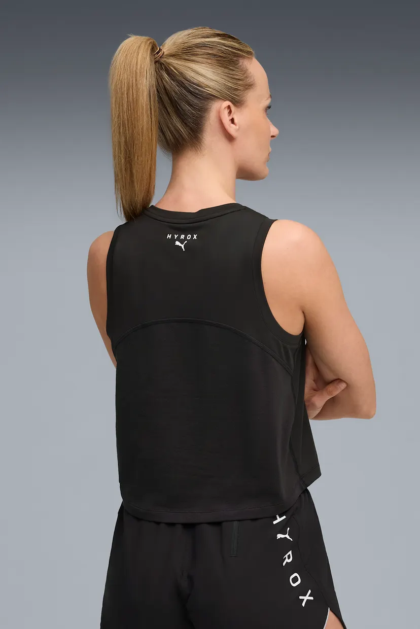 Жіноча чорна майка PUMA x HYROX CLOUDSPUN ThermoAdapt Crop Tank Women 3