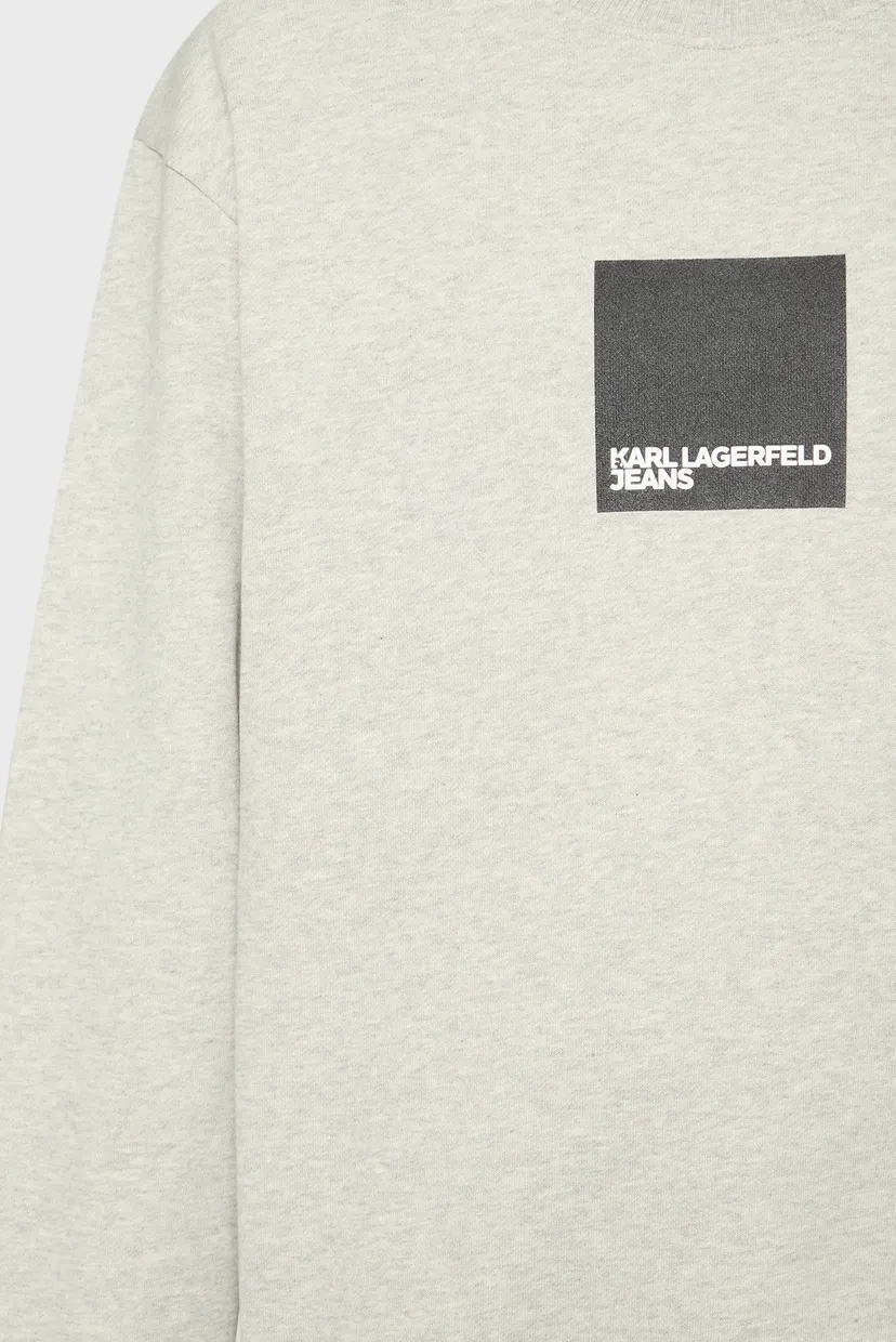 Чоловічий сірий світшот klj reg box logo sweat 3