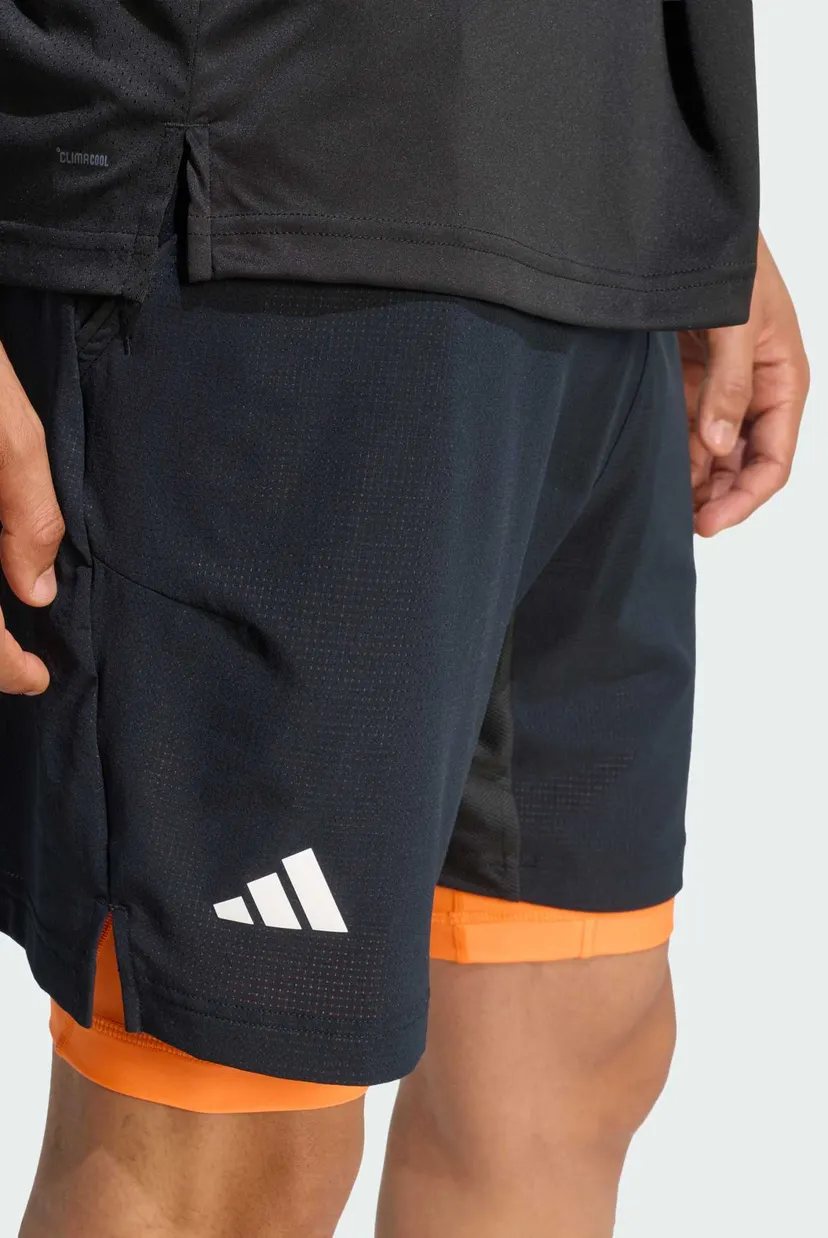 Чоловічі чорні шорти 2в1 TENNIS CLIMACOOL 4