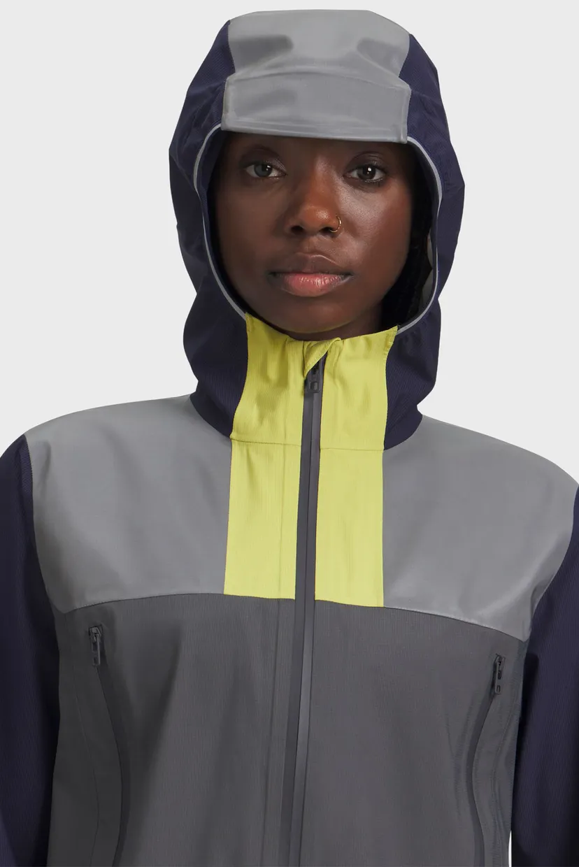Женская серая ветровка UA Halo Run Jacket 4
