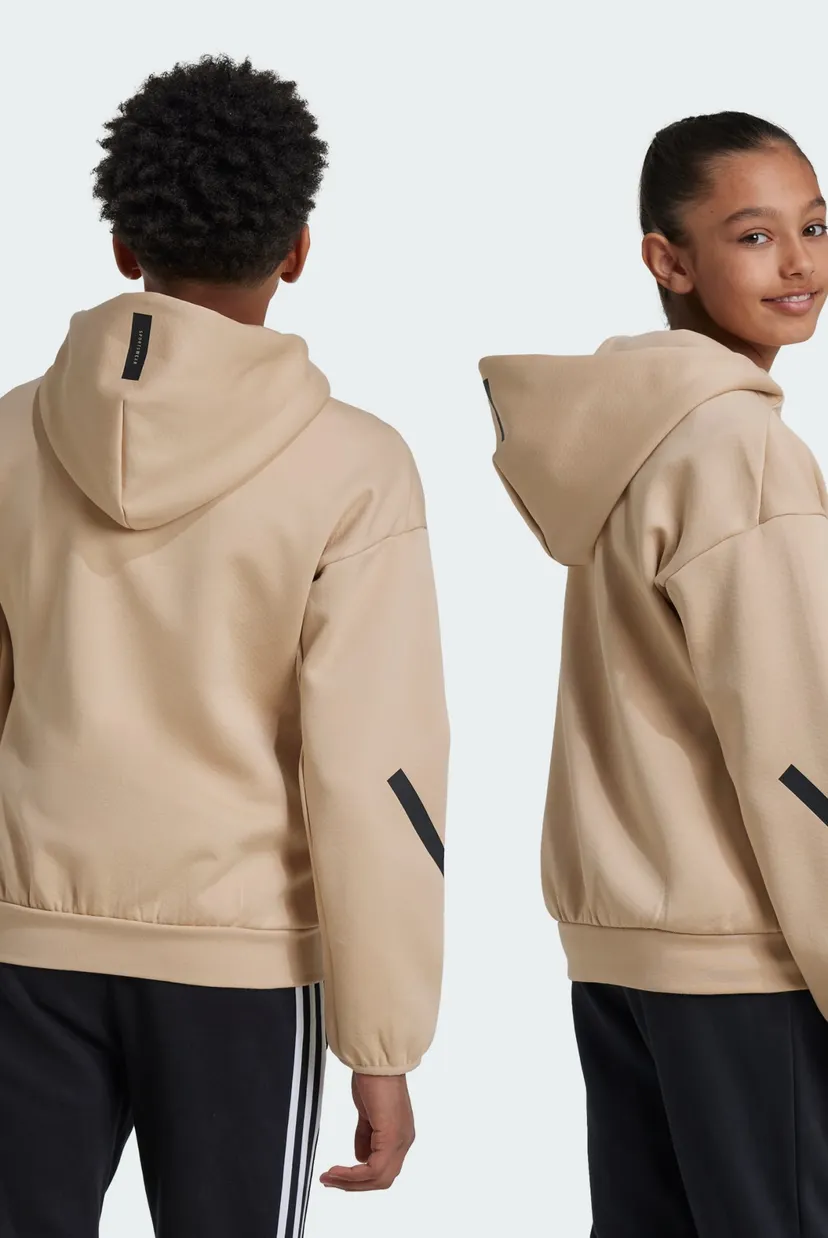 Дитяче бежеве худі adidas Z.N.E. Full-Zip Kids 3