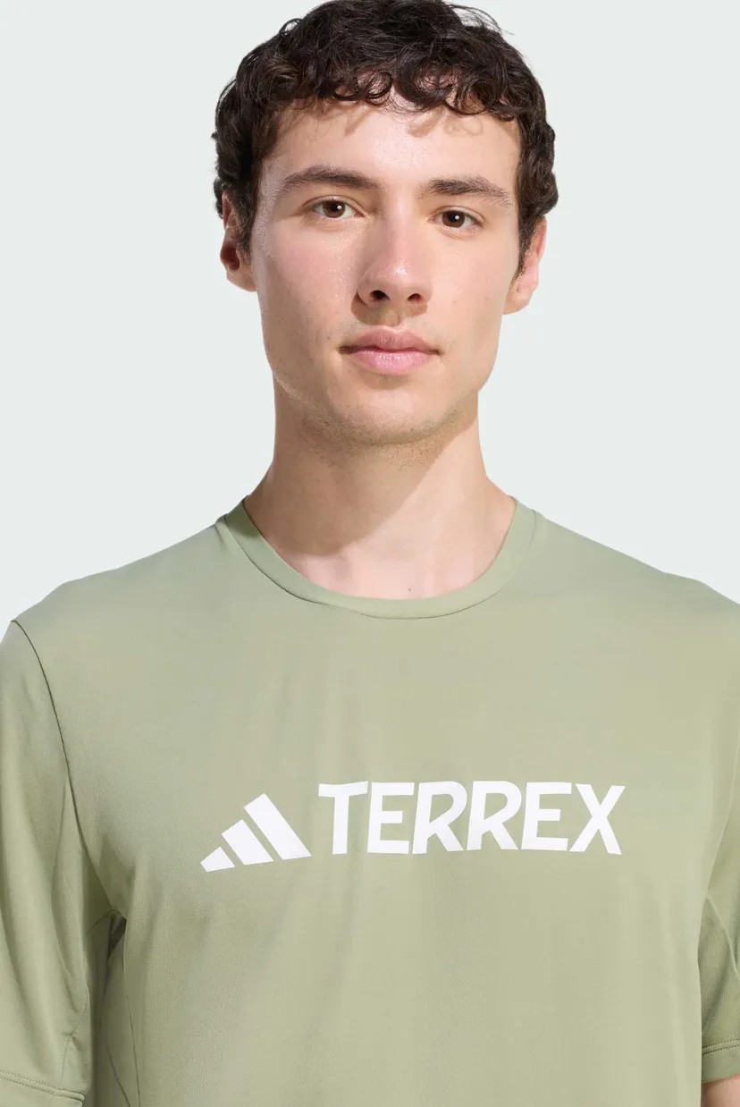 Мужская оливковая футболка Terrex Multi Climacool Logo Tech 4