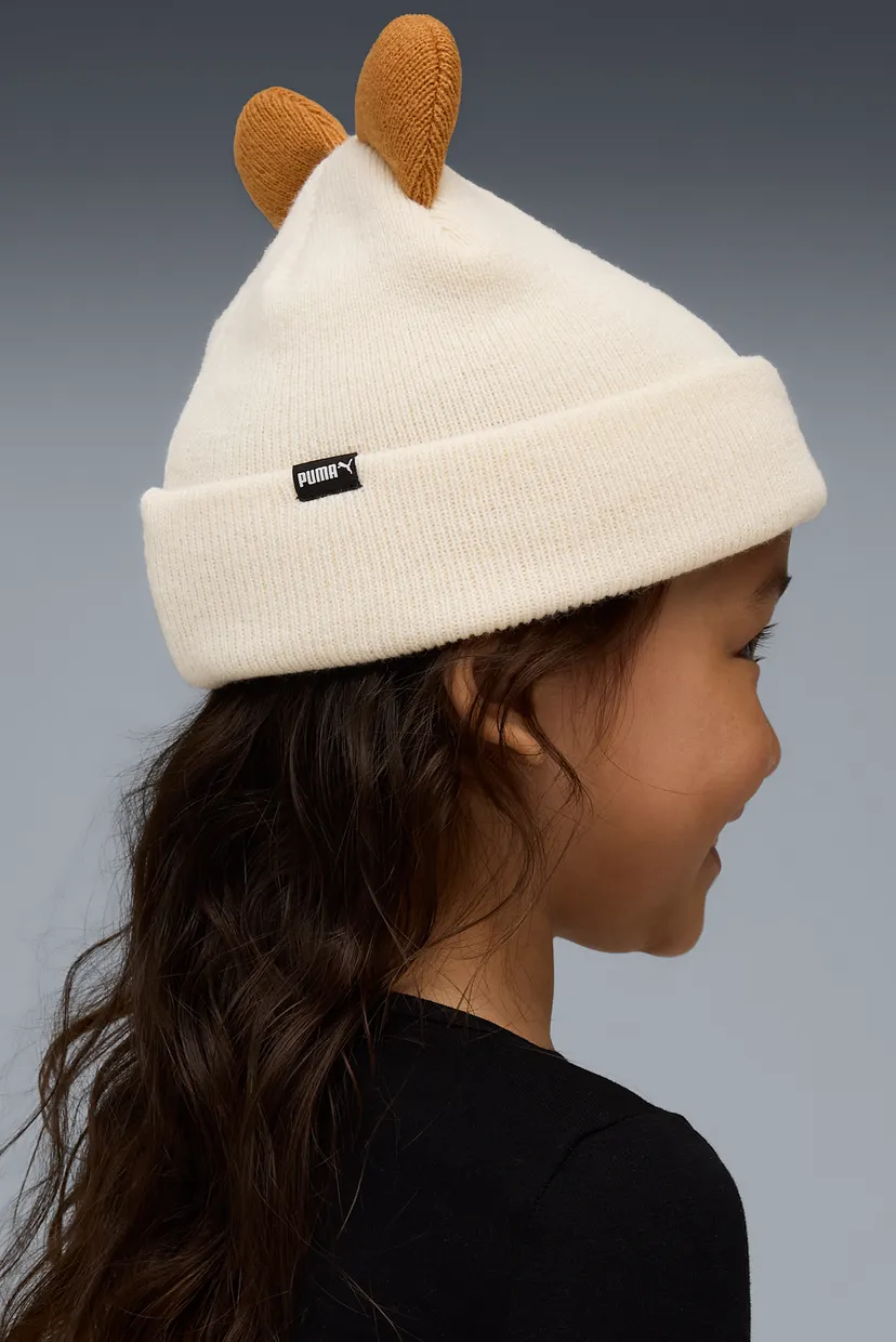 Детская белая шапка Animal Mid Crown Beanie Kids 4