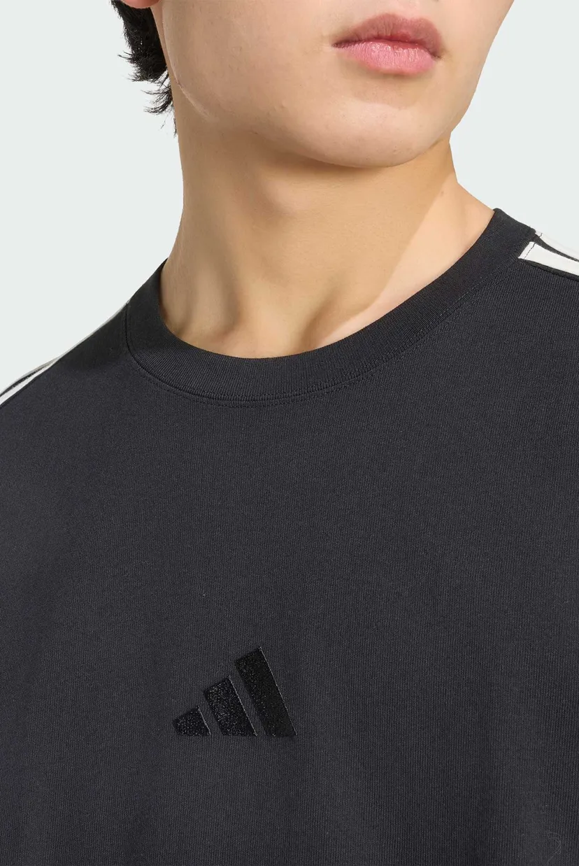 Мужская черная футболка ADIDAS KIT 3-STRIPES REGULAR 5