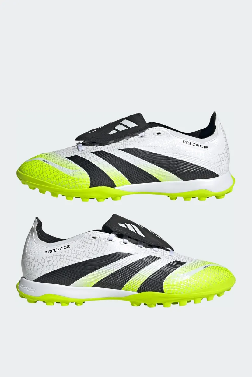 Белые сороконожки Predator League Fold-Over Tongue Turf 7