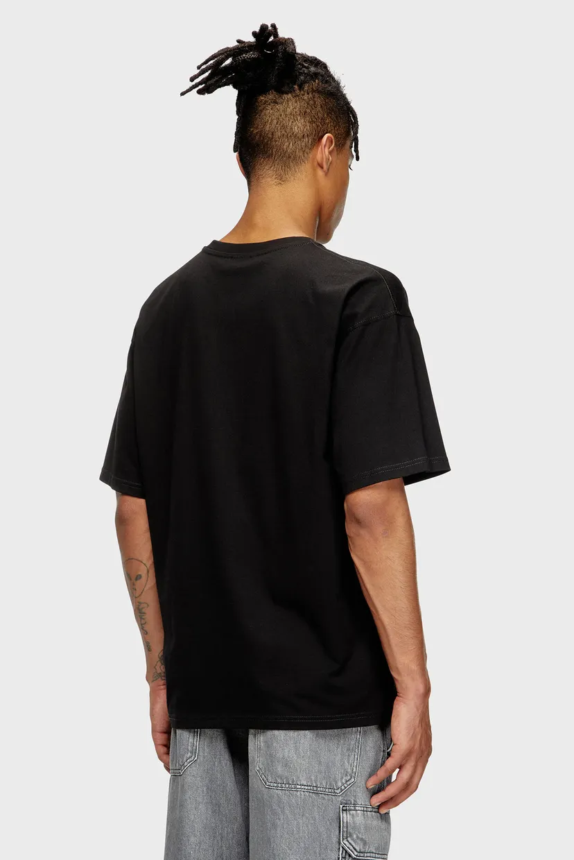 Мужская черная футболка T-BOXT-T8 Diesel A18661 0QIAM — MD-Fashion