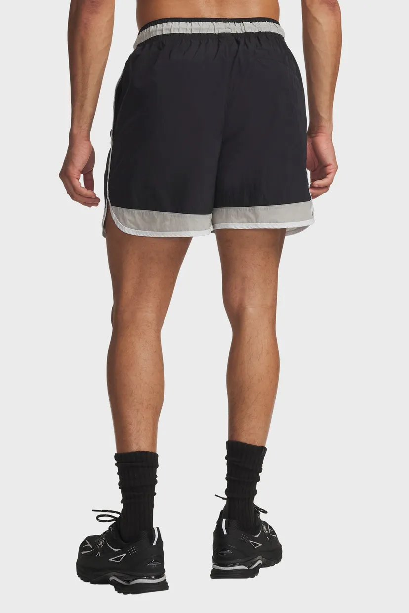 Чоловічі чорні шорти UA Icon Woven Track Shorts 3